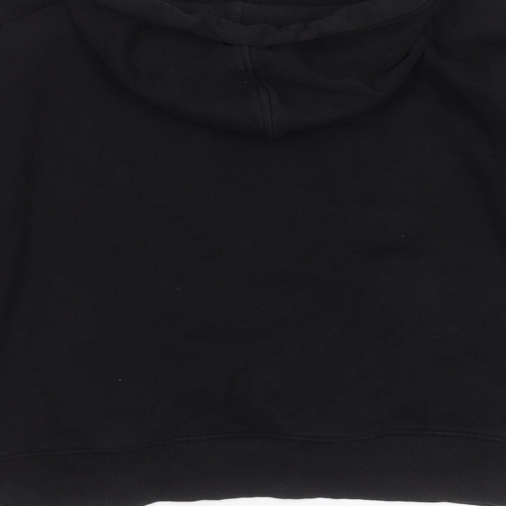 Preworn Mens Black  Cotton Pullover Hoodie Size XL
