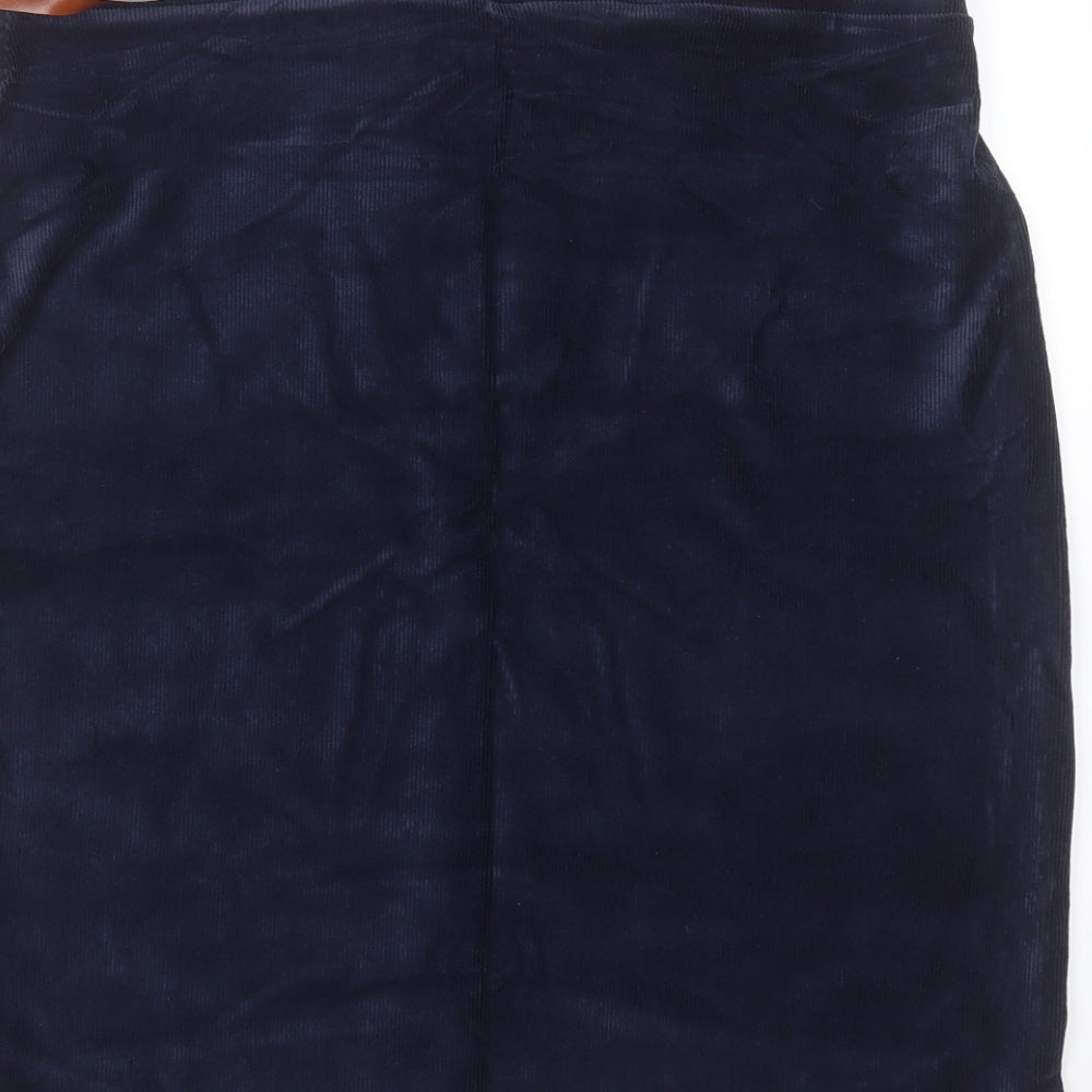 TU Womens Blue  Cotton Straight & Pencil Skirt Size 18