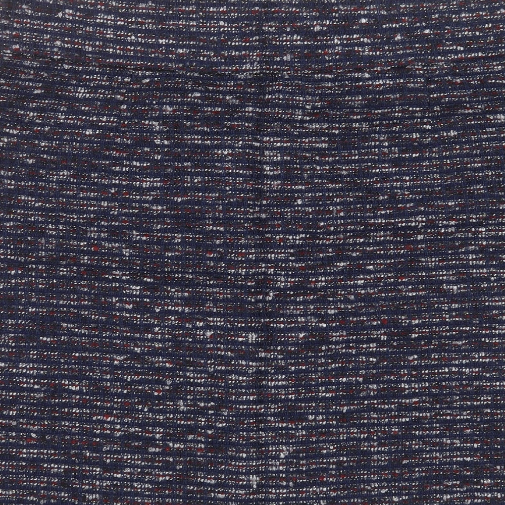 Marks and Spencer Womens Blue  Acrylic A-Line Skirt Size 18