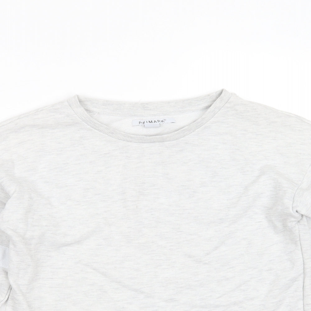 Primark Girls Grey  Cotton Pullover Sweatshirt Size 11-12 Years