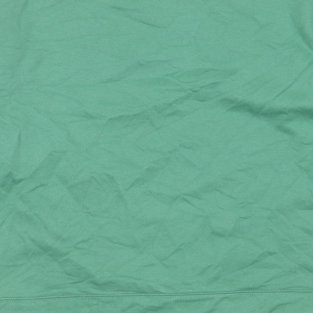 I SAW IT FIRST Womens Green  Cotton Pullover Sweatshirt Size S