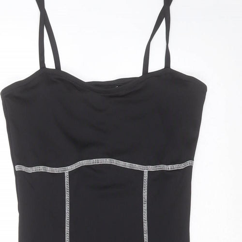 Divided by H&M Womens Black  Polyester Mini  Size S  Round Neck