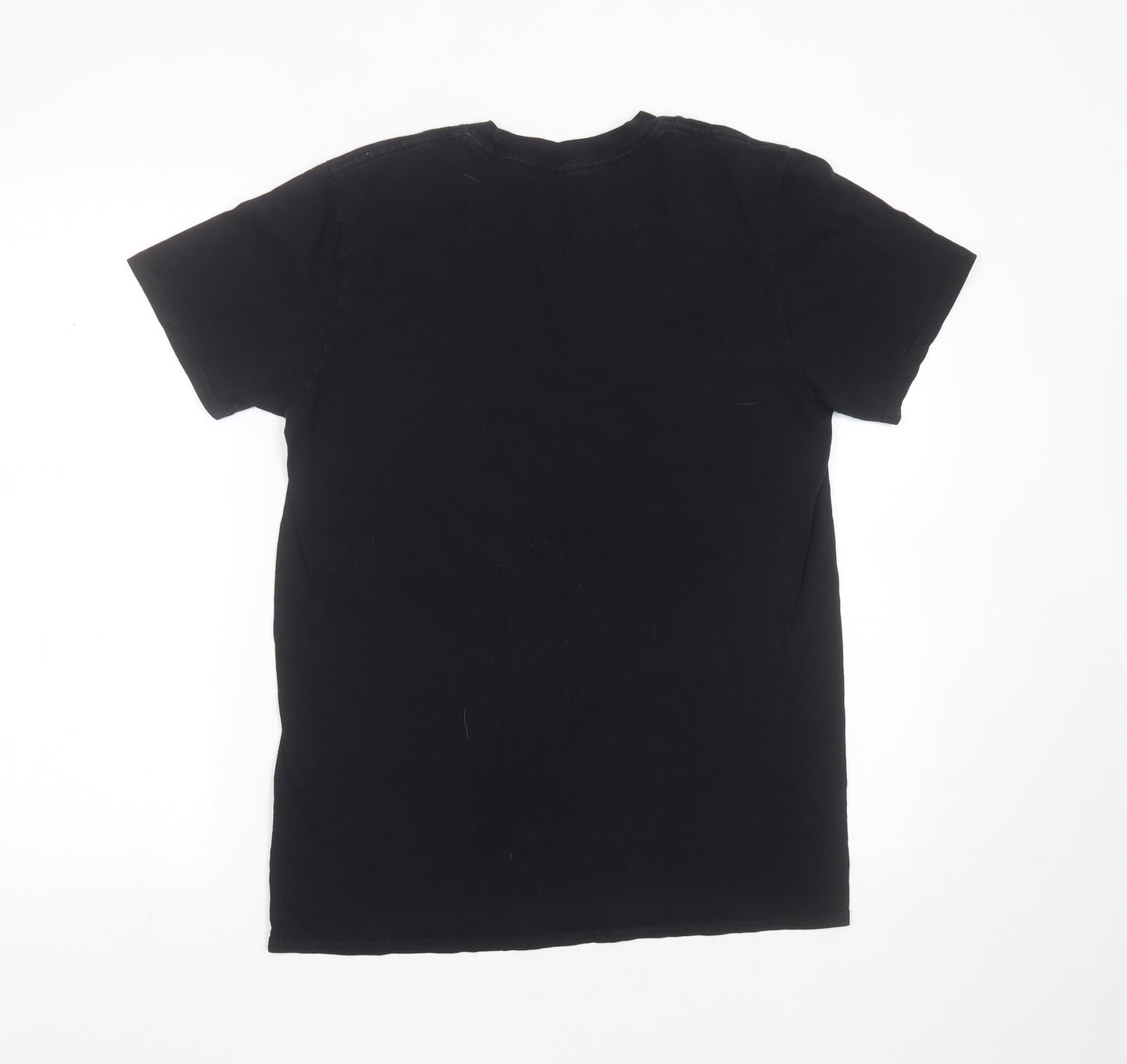 Rick & Morty Mens Black  Cotton  T-Shirt Size M Round Neck
