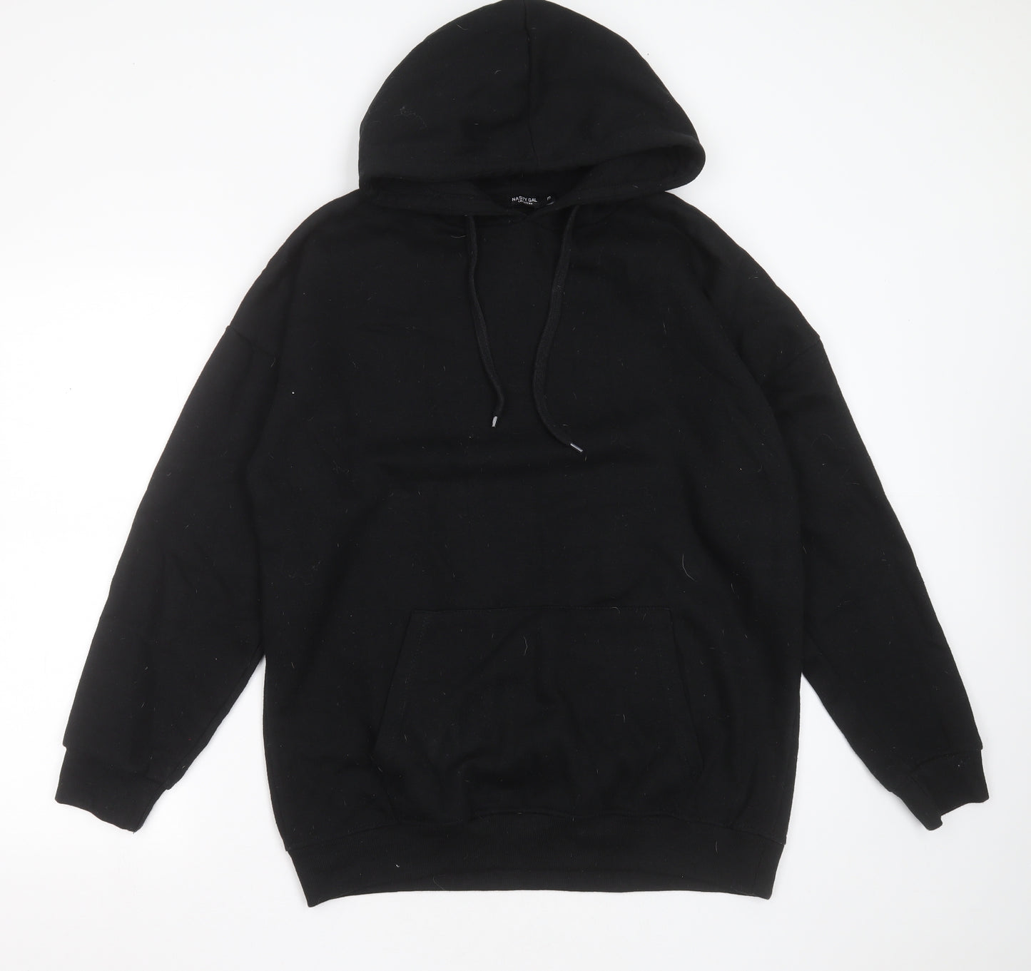 Nasty Gal Womens Black  Cotton Pullover Hoodie Size M