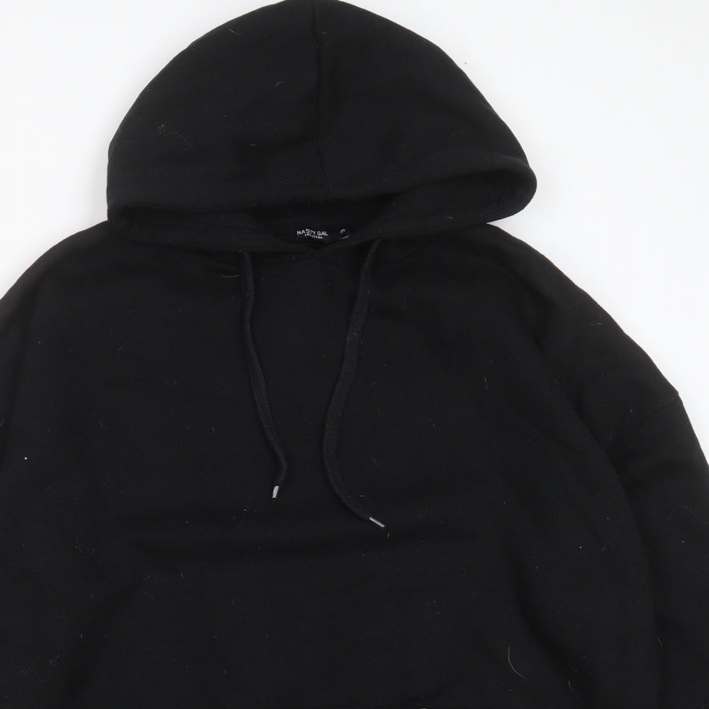 Nasty Gal Womens Black  Cotton Pullover Hoodie Size M