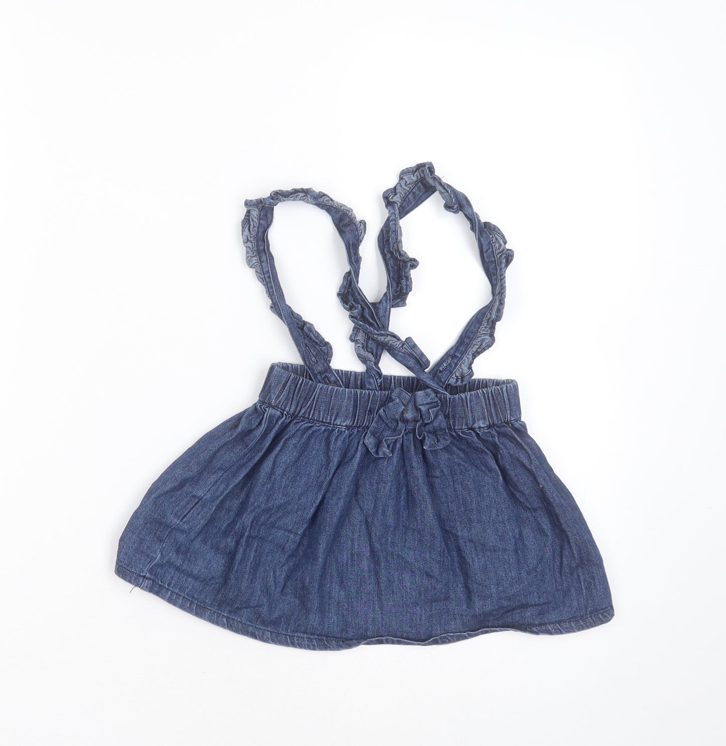 Matalan Girls Blue  Cotton A-Line Skirt Size 9-12 Months