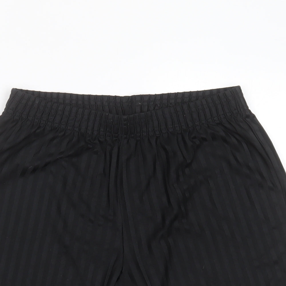 F&F Boys Black Striped Polyester Bermuda Shorts Size 15-16 Years  Regular  - football shorts