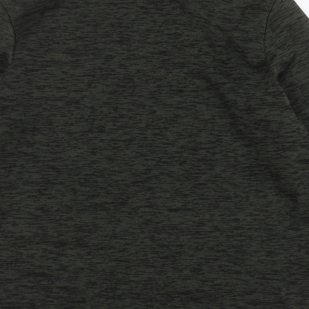 Crane Mens Green High Neck  Polyester Pullover Jumper Size XL