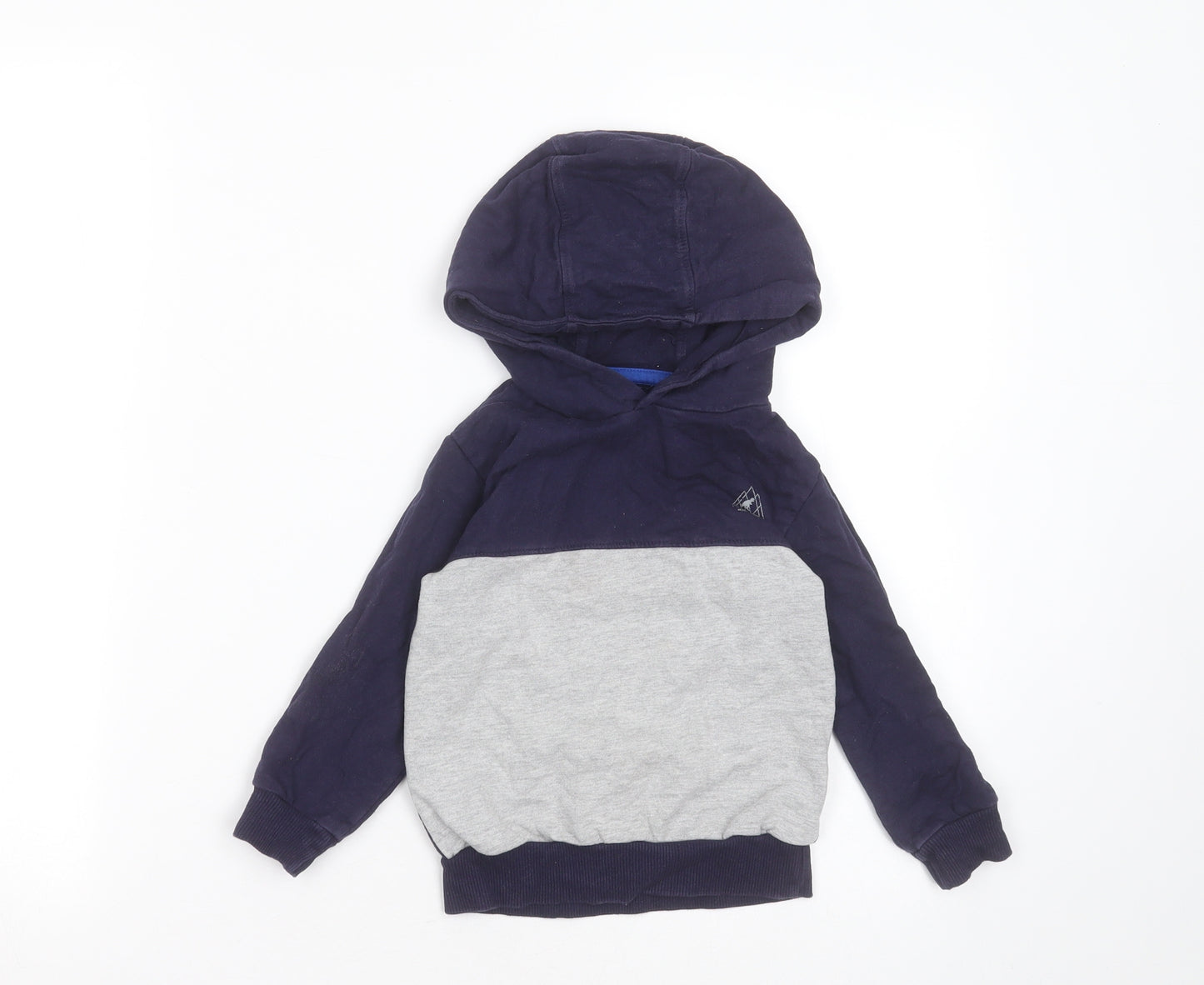 Studio Boys Blue  Cotton Pullover Hoodie Size 3-4 Years