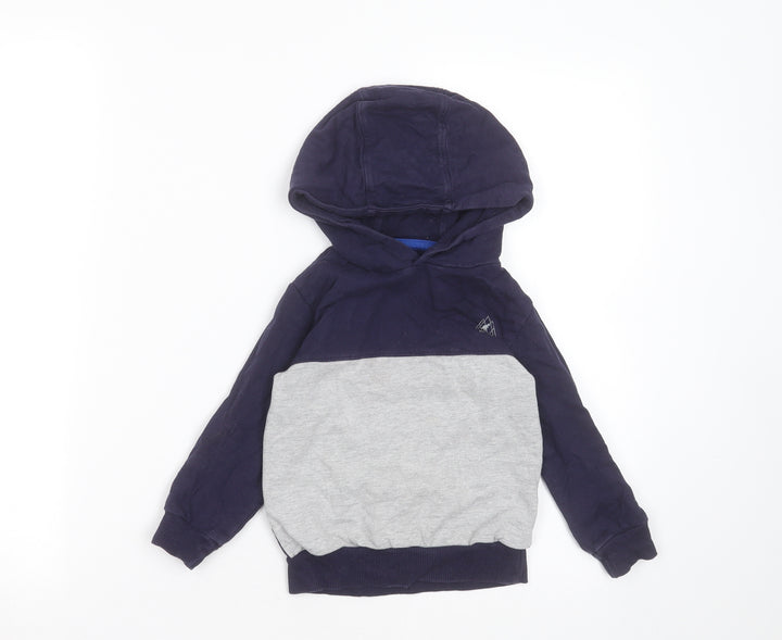 Studio Boys Blue  Cotton Pullover Hoodie Size 3-4 Years
