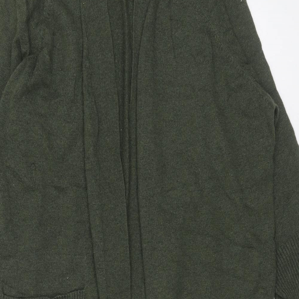 LIVE UNLIMITED Womens Green V-Neck  Nylon Cardigan Jumper Size 22