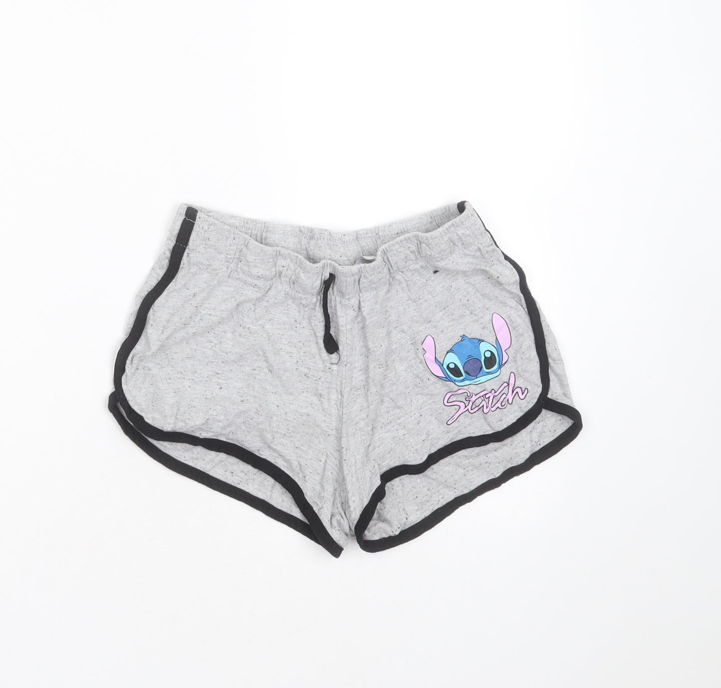 Primark Womens Grey Solid Cotton Blend  Sleep Shorts Size XS   - lilo & stitch