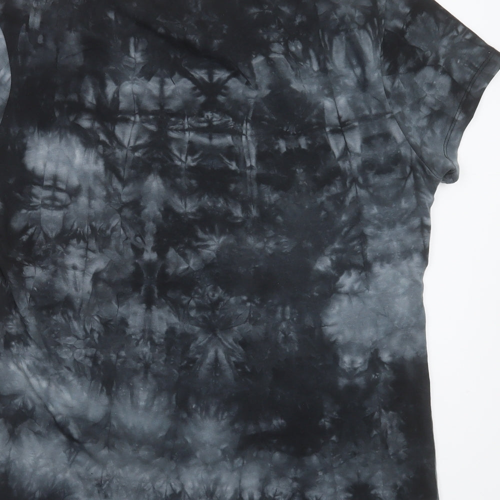 Camp David Womens Grey  Cotton Basic T-Shirt Size 2XL V-Neck