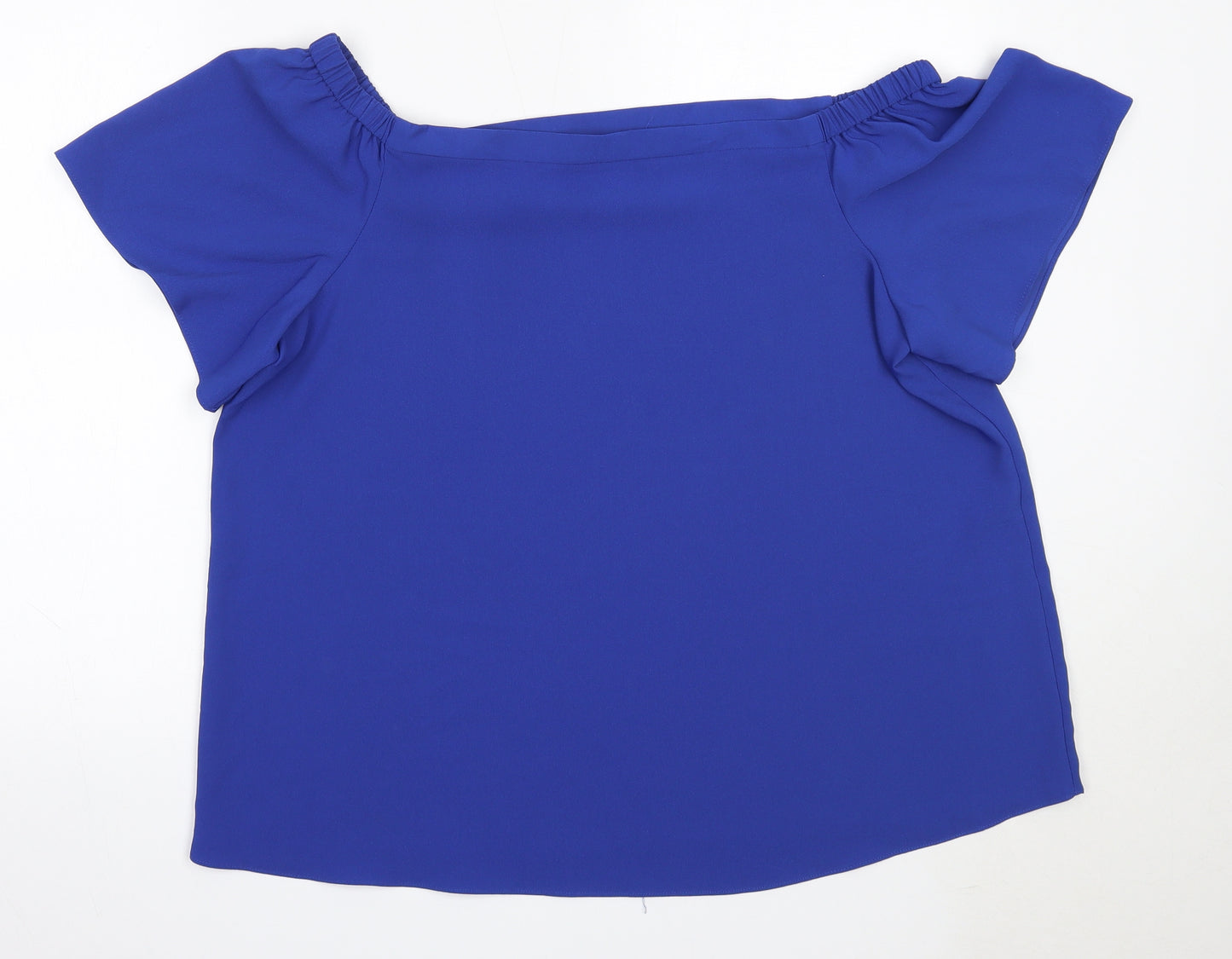 George Womens Blue  Polyester Basic Blouse Size 20 Off the Shoulder