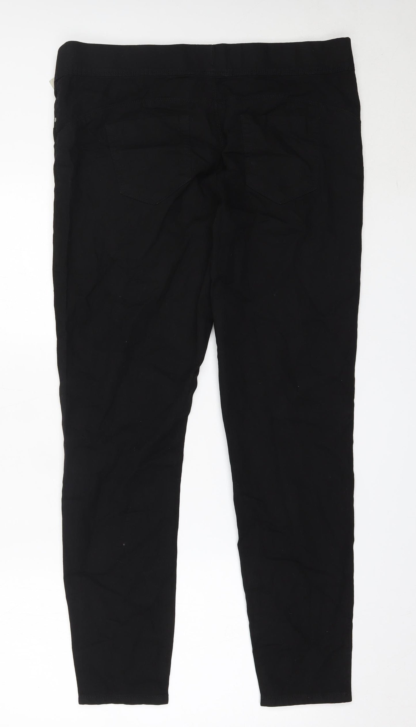 Primark Womens Black  Cotton Jegging Jeans Size 18 L30 in Regular