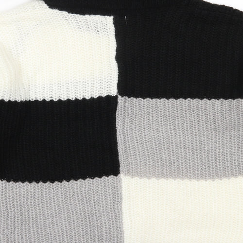 Brave Soul Womens Black Roll Neck  Acrylic Pullover Jumper Size M