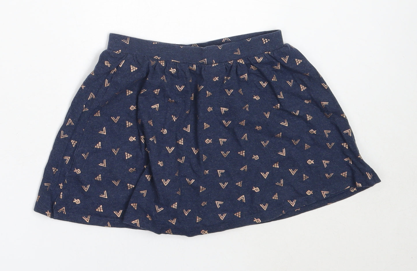 George Girls Blue  Cotton Skater Skirt Size 5-6 Years  Regular