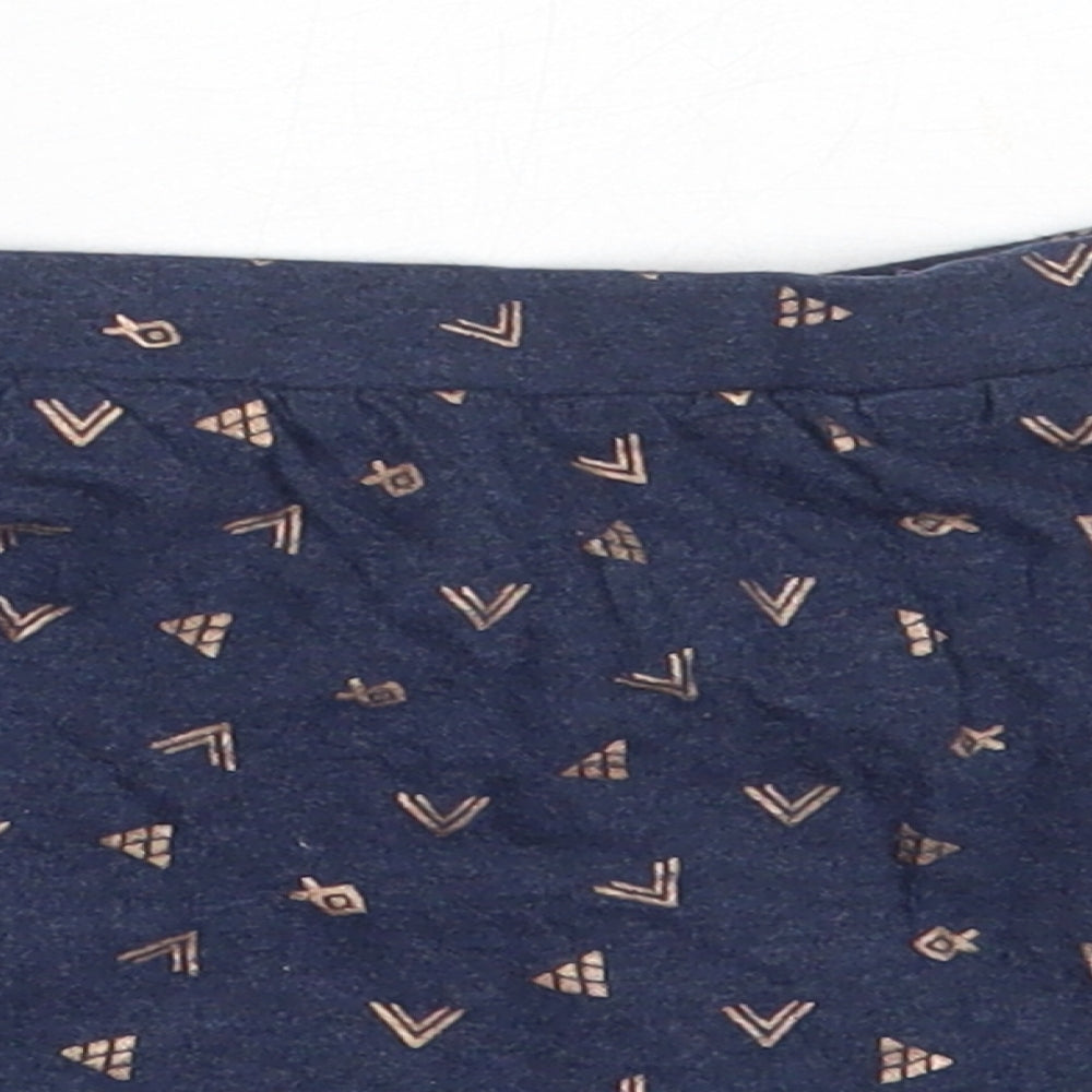 George Girls Blue  Cotton Skater Skirt Size 5-6 Years  Regular
