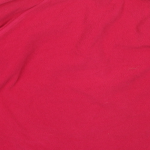 Mountain Life Womens Pink  Polyester Henley Sweatshirt Size 12
