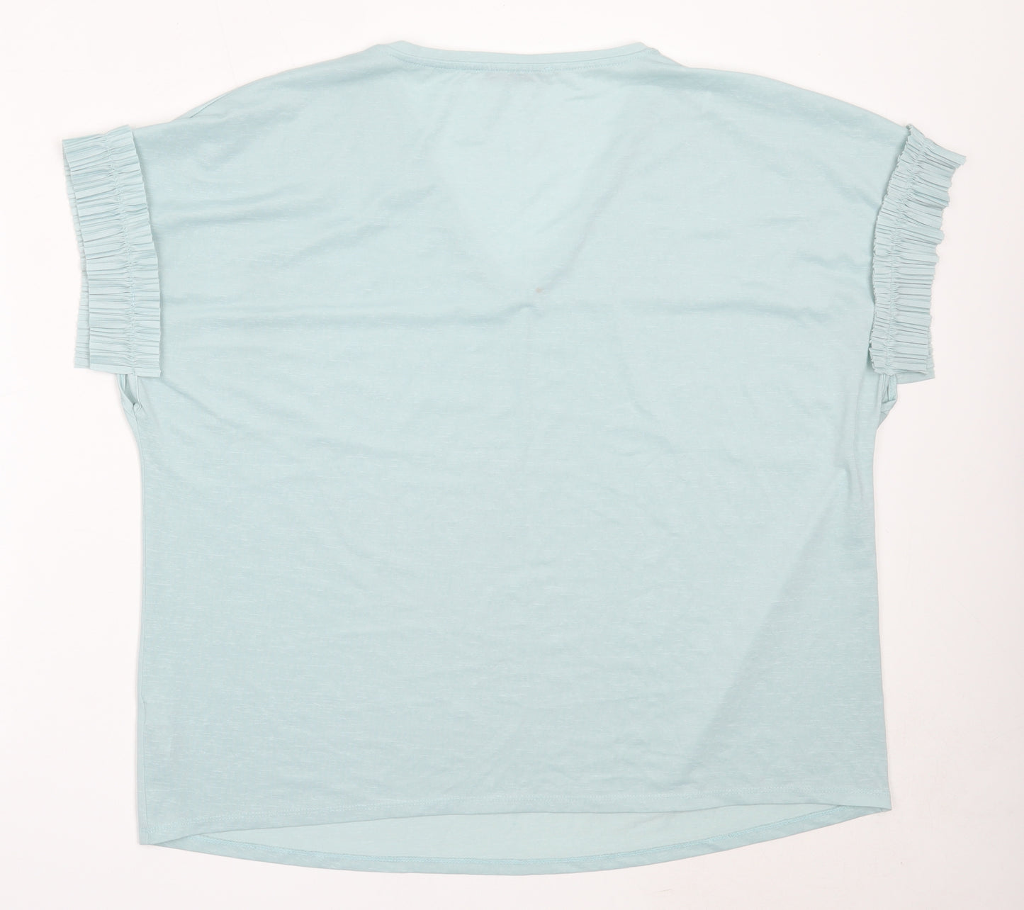 George Womens Blue  Polyester Basic Blouse Size 20 V-Neck