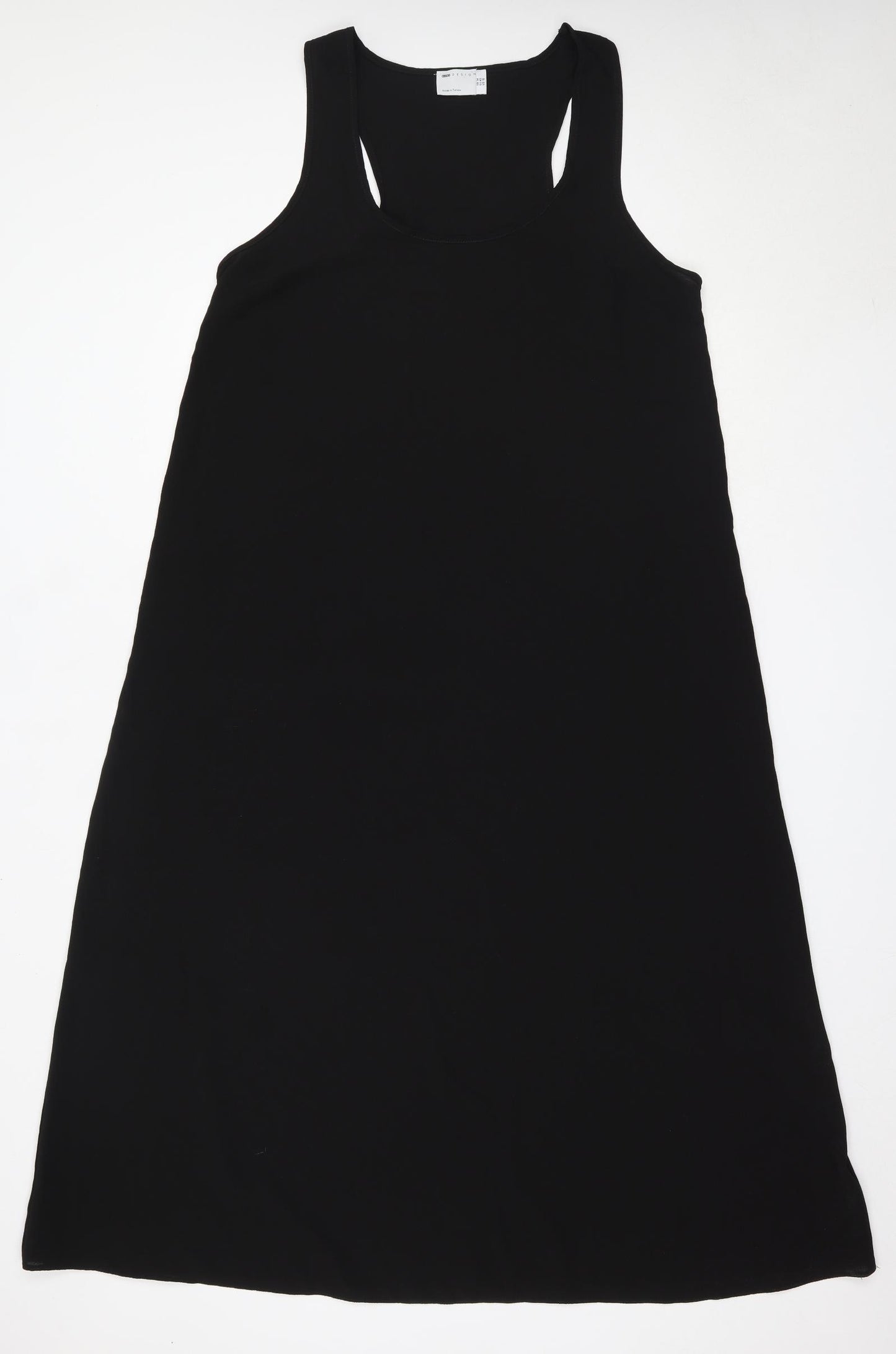ASOS Womens Black  Polyester Tank Dress  Size 14  Round Neck