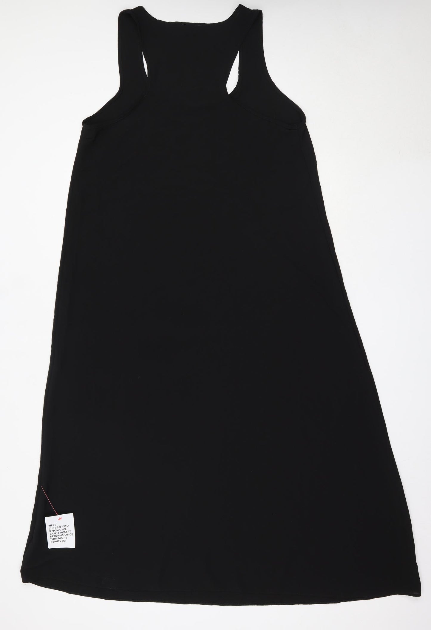 ASOS Womens Black  Polyester Tank Dress  Size 14  Round Neck