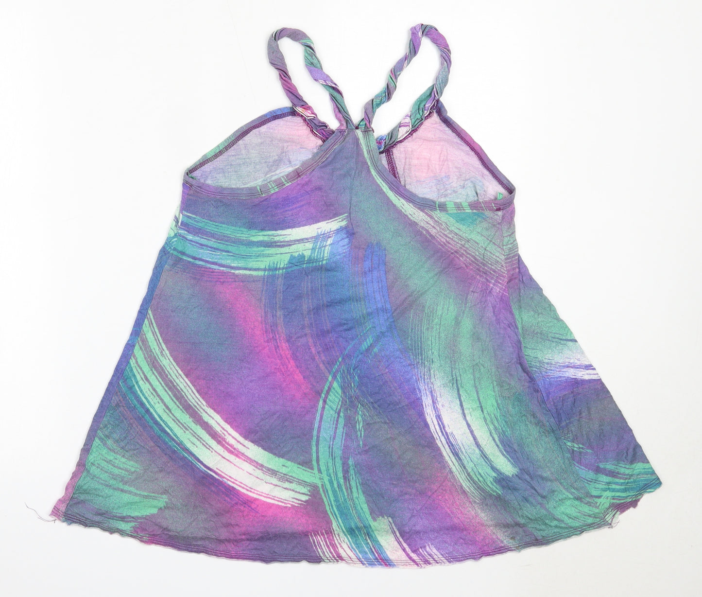 George Womens Purple  Viscose Basic Tank Size 14 Round Neck