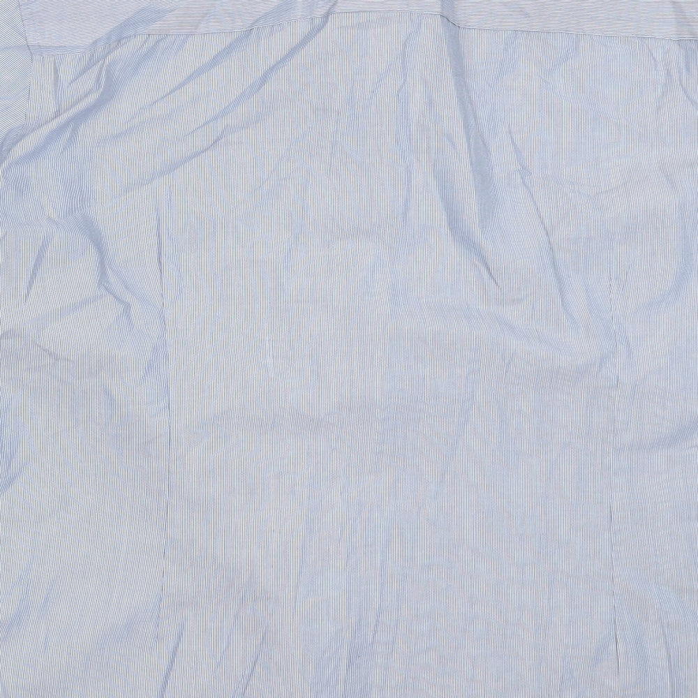 Taylor & Wright Mens Blue  Polyester  Button-Up Size 18 Collared