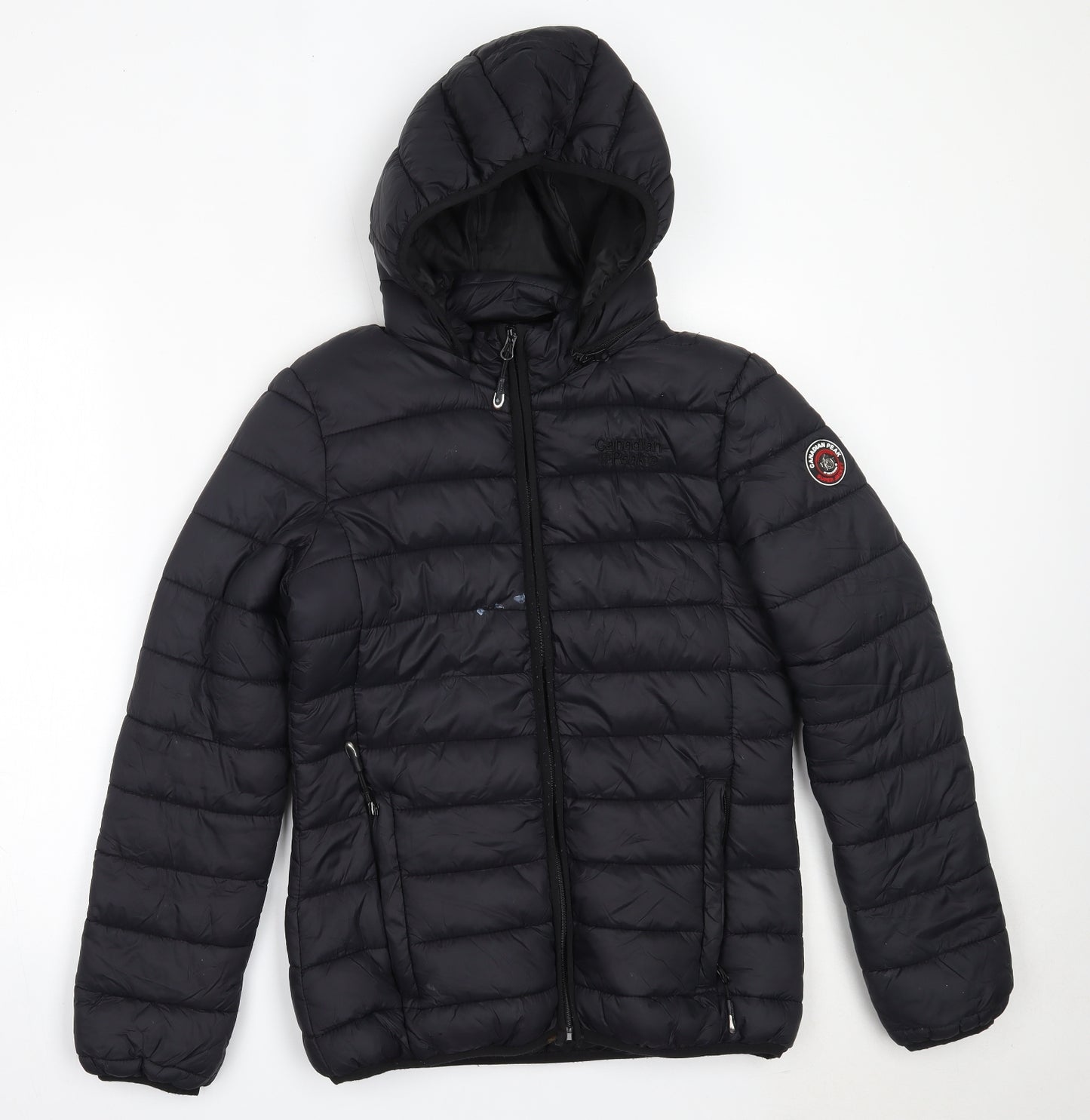 Canadian Peak Mens Black   Puffer Jacket Coat Size M