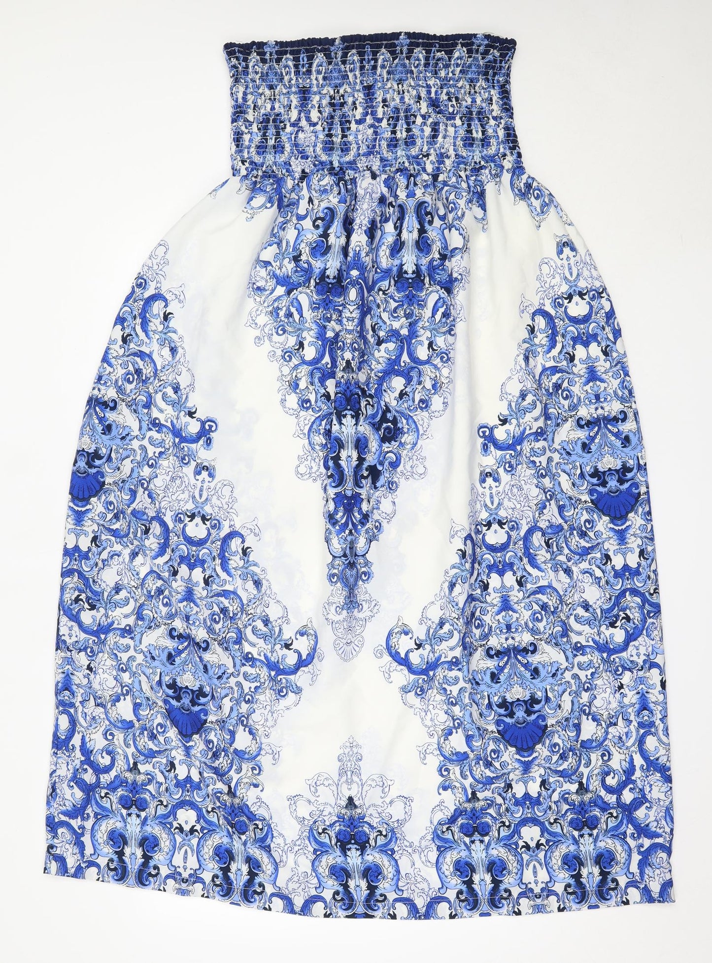 Atmosphere Womens Blue Geometric Polyester Fit & Flare  Size 18  Square Neck