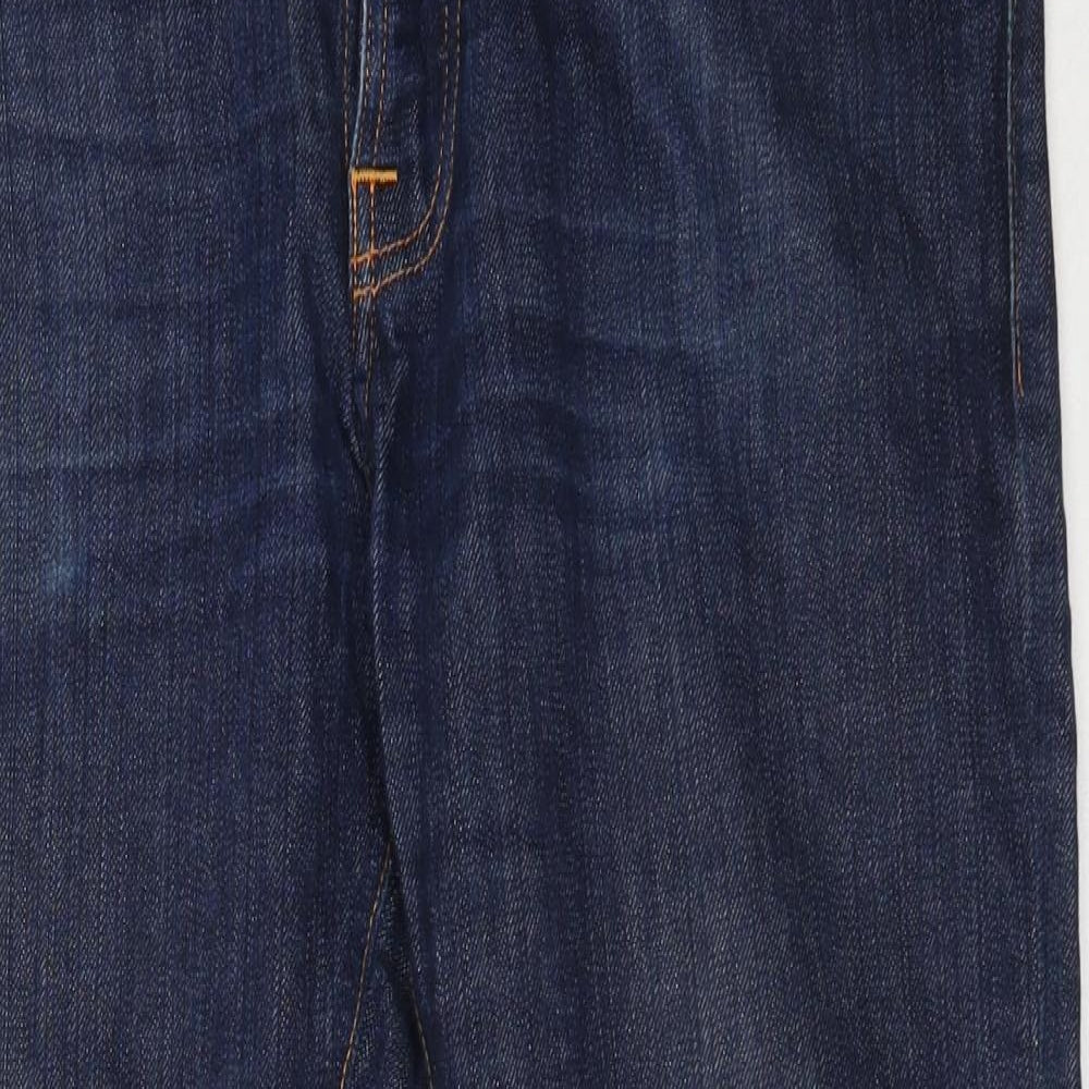 Nudie Mens Blue  Cotton Straight Jeans Size 36 in L32 in Regular