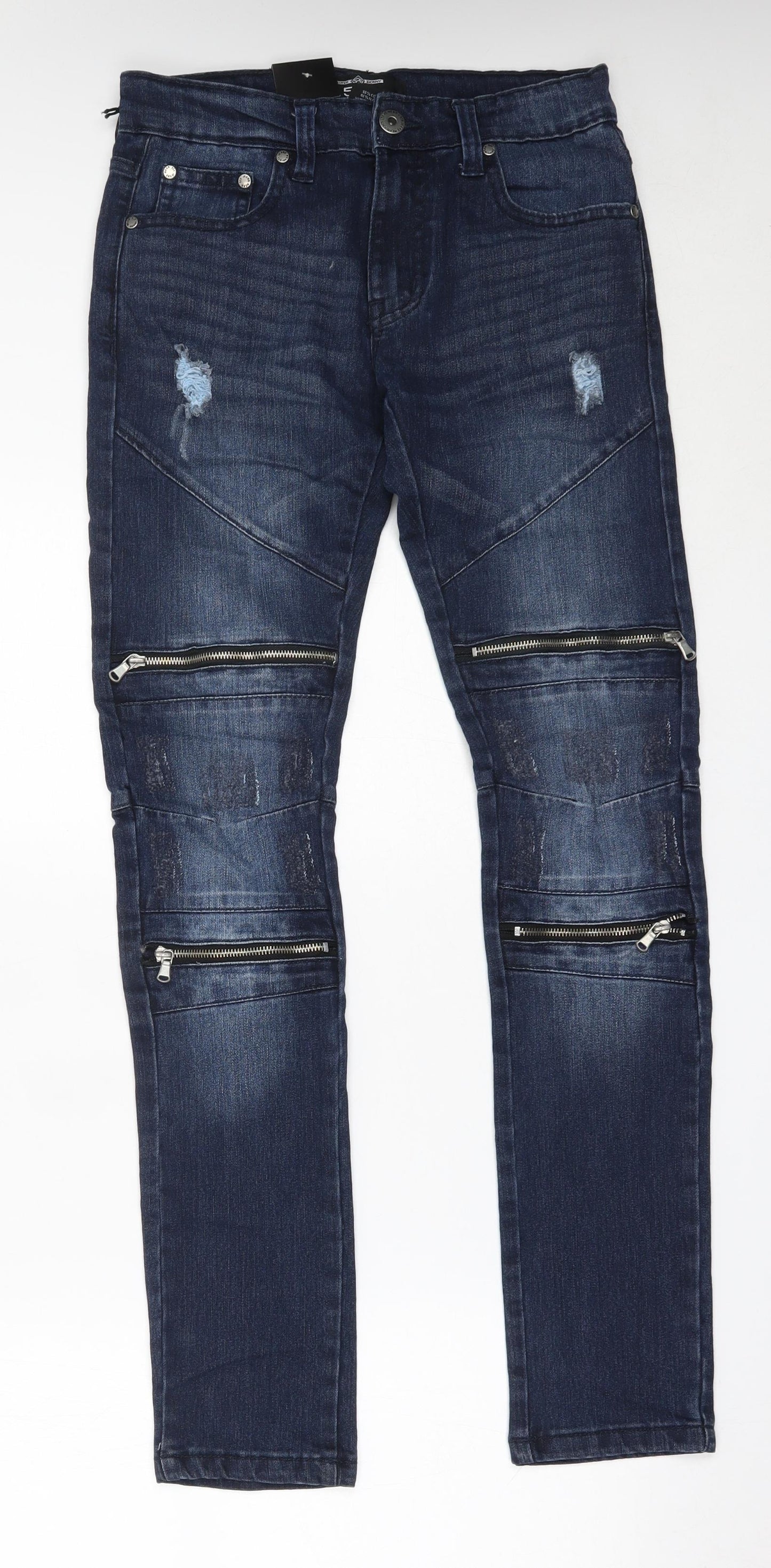 526 Jeanswear Mens Blue  Cotton Skinny Jeans Size 30 in L32 in Regular