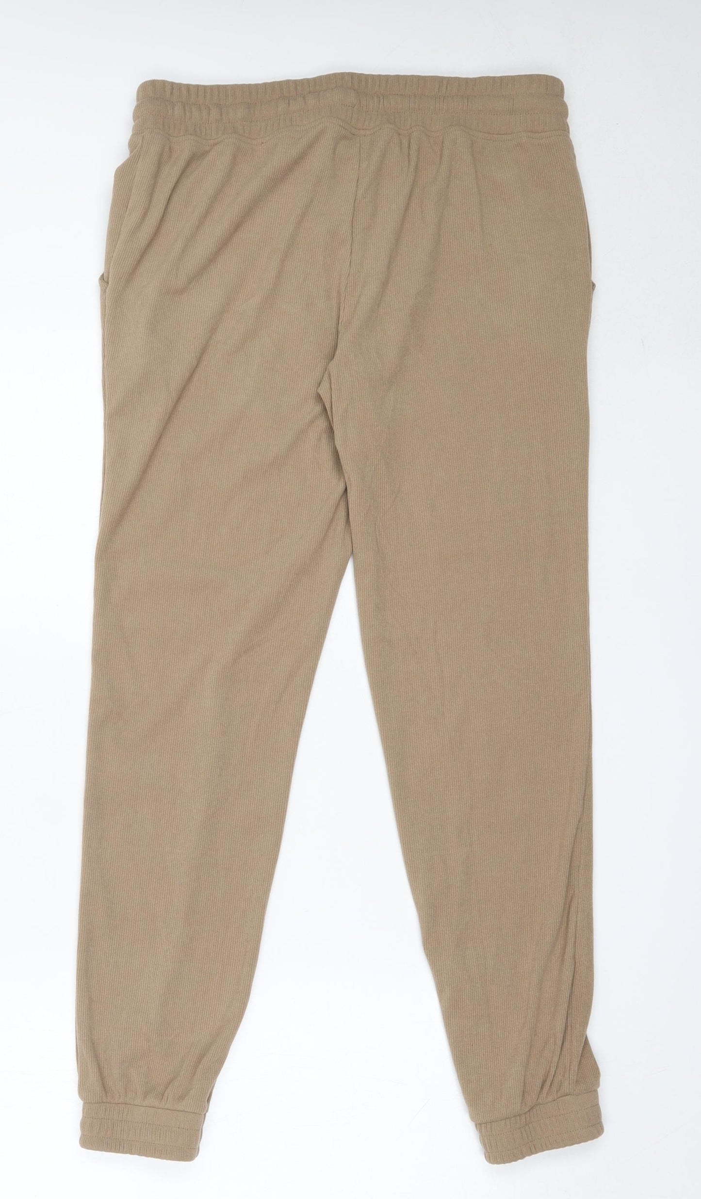 Primark Womens Beige  Polyester Jogger Trousers Size S L29 in Regular