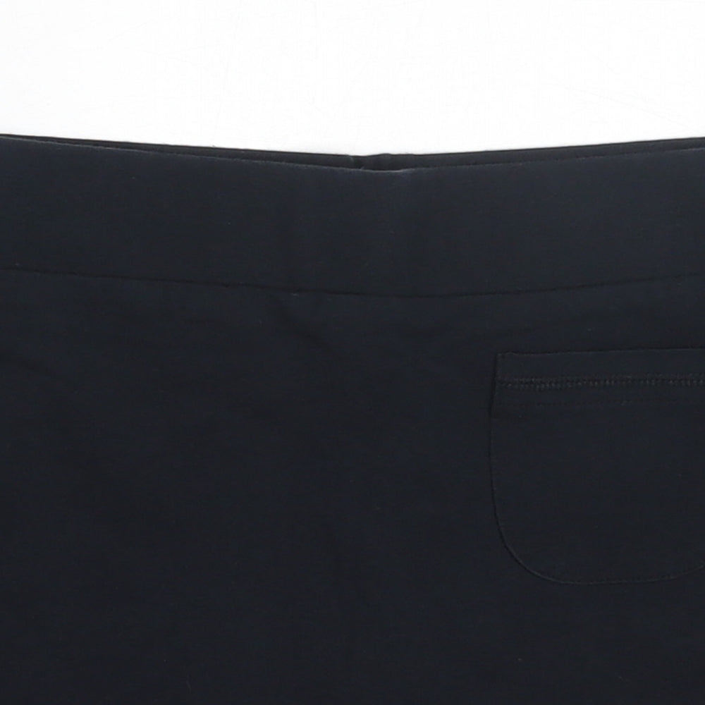 Marks and Spencer Girls Black  Cotton Mini Skort Size 9-10 Years  Regular
