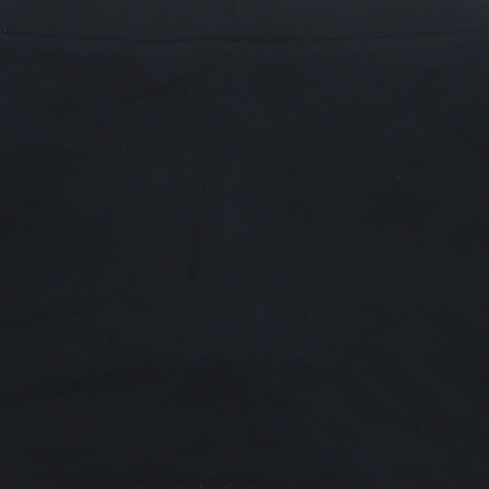 Marks and Spencer Girls Black  Cotton Mini Skort Size 9-10 Years  Regular