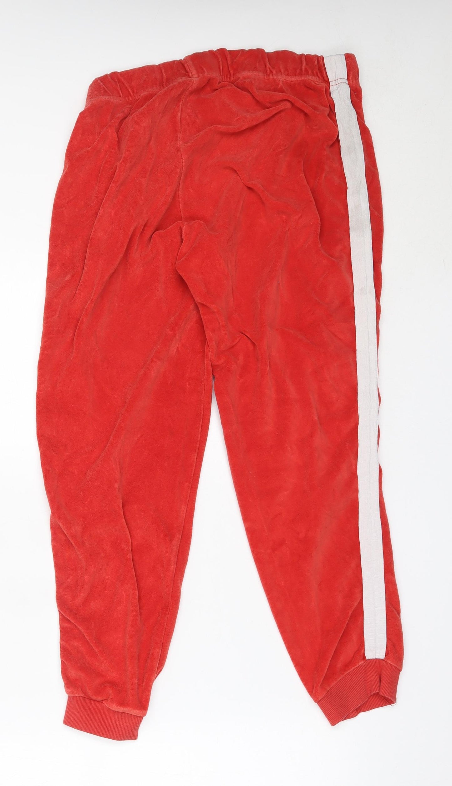 Primark Womens Red Solid Cotton Capri Pyjama Pants Size 14   - minnie mouse