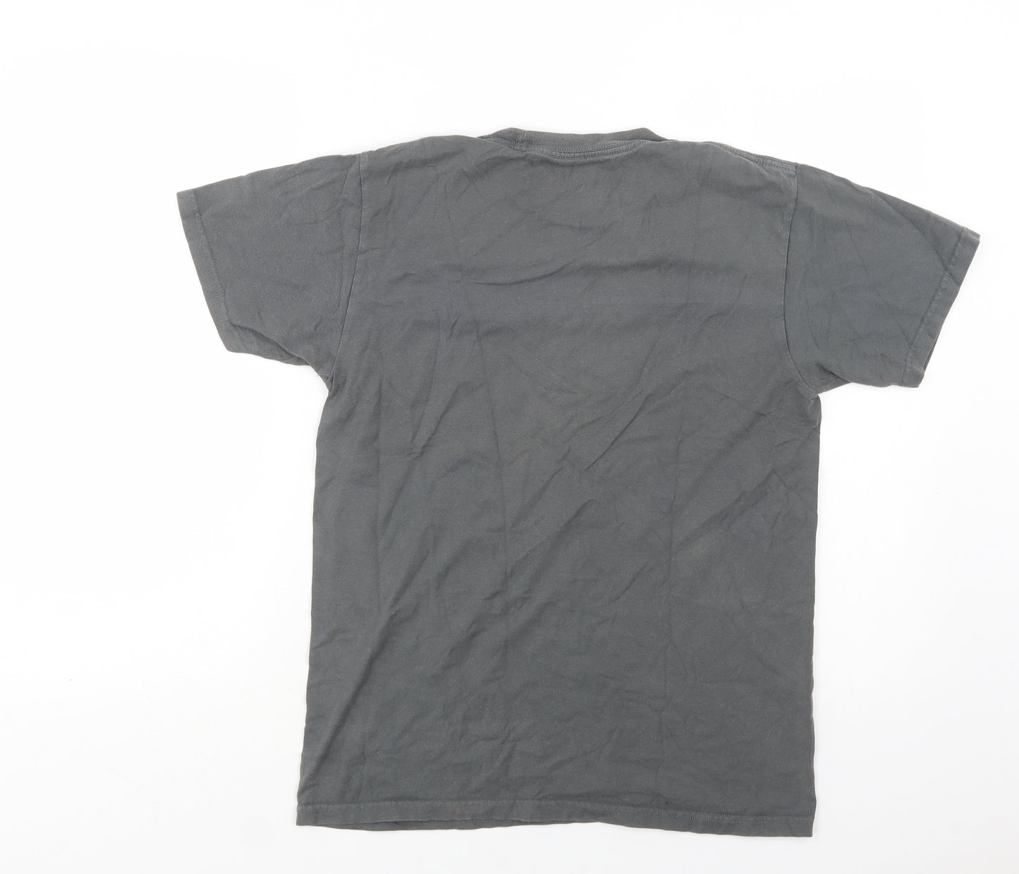 Analog Mens Grey  Cotton  T-Shirt Size S Crew Neck