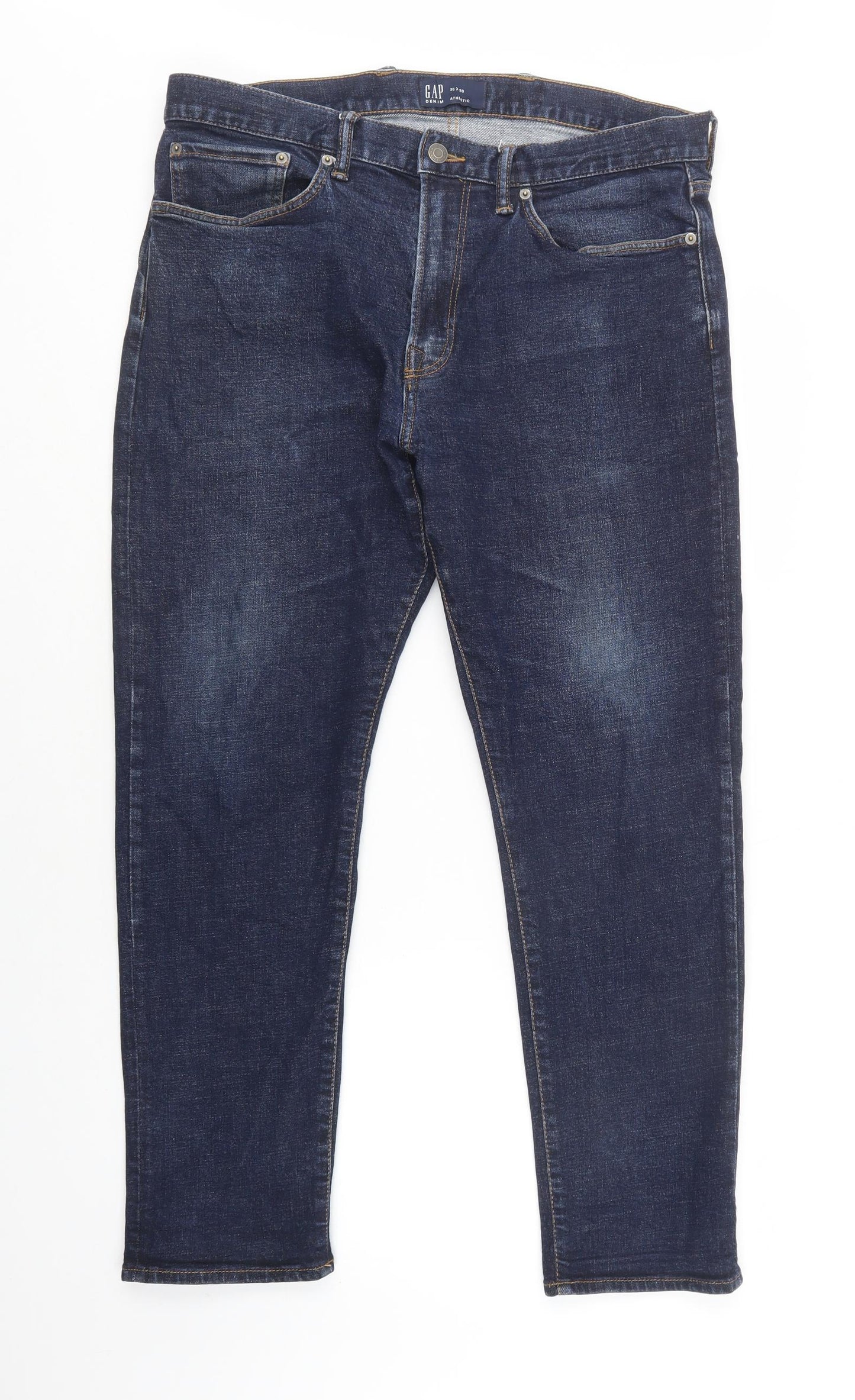 Gap Mens Blue  Cotton Skinny Jeans Size 36 L30 in Regular Button