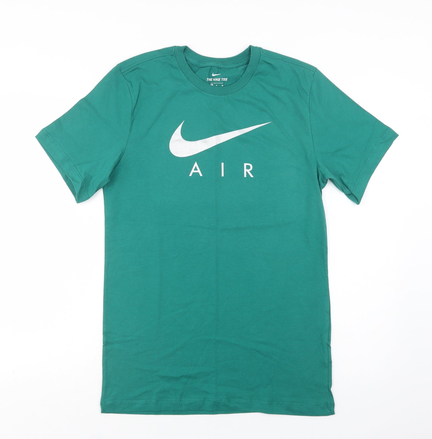 Nike Mens Green  Cotton  T-Shirt Size S Crew Neck