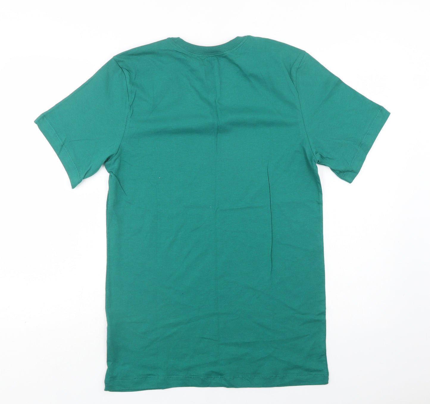 Nike Mens Green  Cotton  T-Shirt Size S Crew Neck