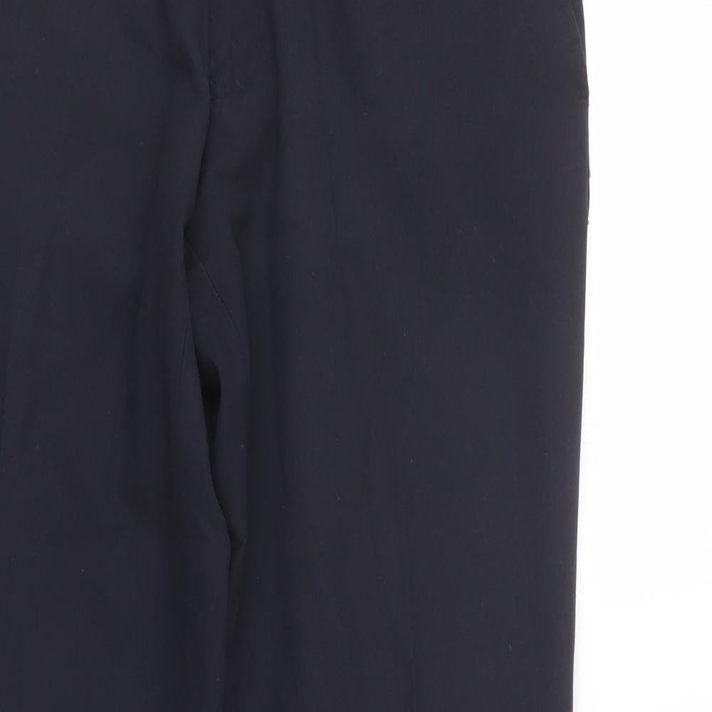 NEXT Mens Blue  Polyester Dress Pants Trousers Size 32 L31 in Regular Button