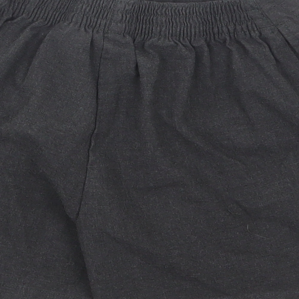 David Luke Girls Grey  Polyester A-Line Skort Size 5-6 Years  Regular  - School Wear