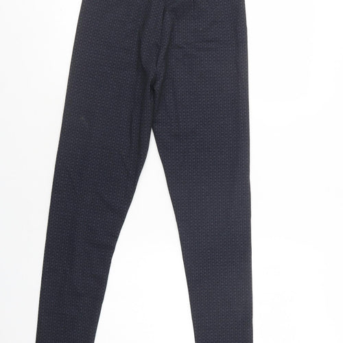 Nutmeg Womens Blue Geometric Viscose Jegging Leggings Size 8 L32 in