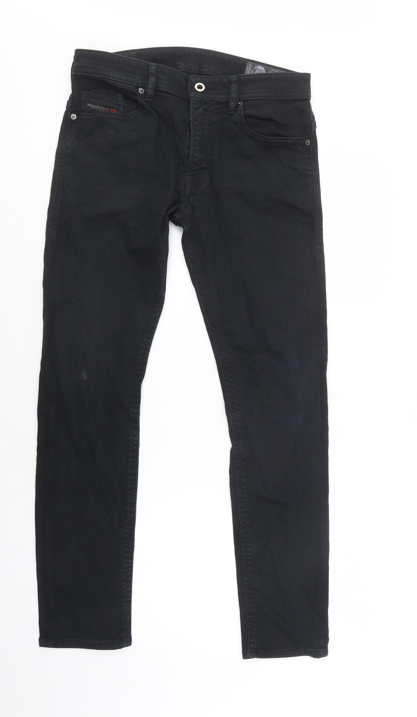 Diesel Mens Black  Cotton Skinny Jeans Size 31 L30 in Regular Button