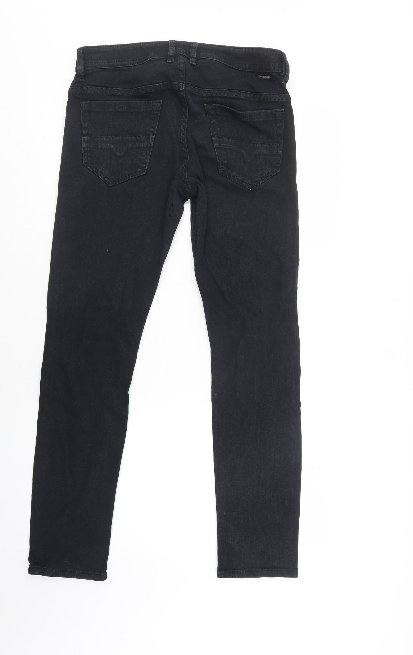 Diesel Mens Black  Cotton Skinny Jeans Size 31 L30 in Regular Button