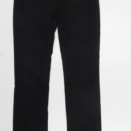 Windsor Mens Black  Cotton Straight Jeans Size 28 L33 in Regular Button