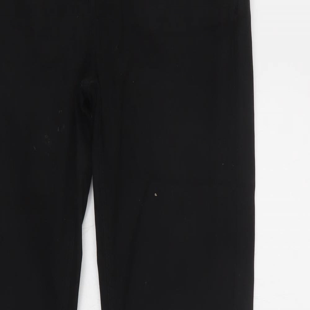 Windsor Mens Black  Cotton Straight Jeans Size 28 L33 in Regular Button