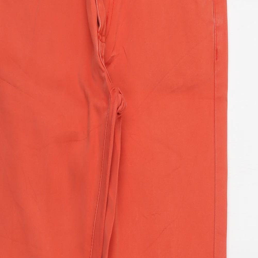 Johnnie B. Womens Red  Cotton Straight Jeans Size 28 L32 in Regular Button