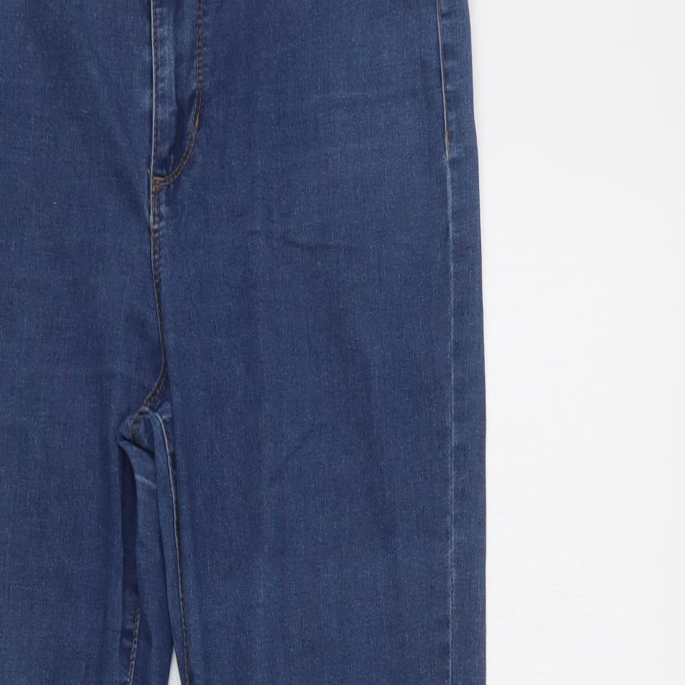 Primark Womens Blue  Cotton Jegging Jeans Size 14 L31 in Regular Button