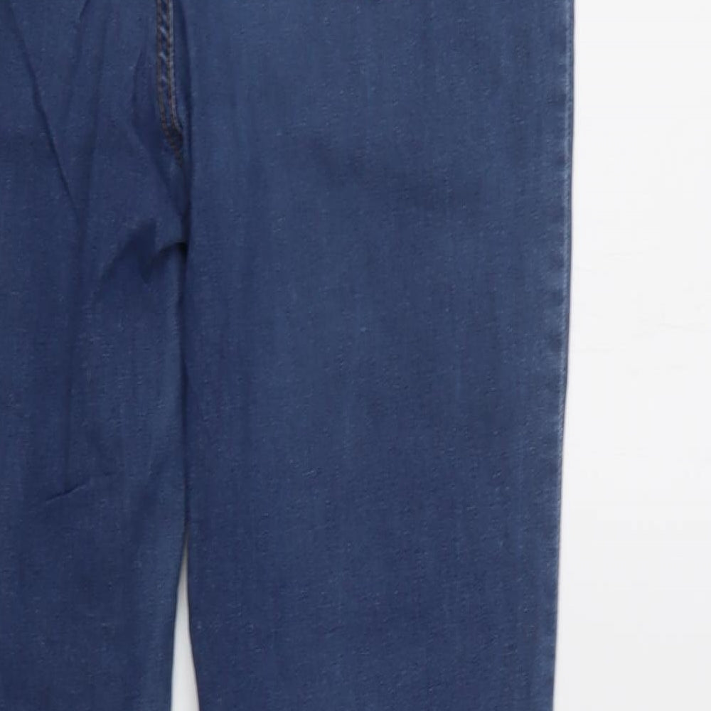 Primark Womens Blue  Cotton Jegging Jeans Size 14 L31 in Regular Button